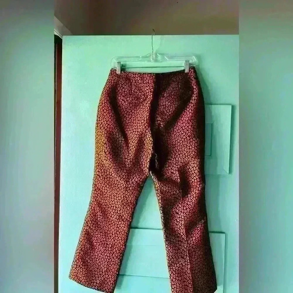 KATE SPADE - Jacquard Contemporary Cheetah Print Size 4 Pants. - Picture 3 of 12